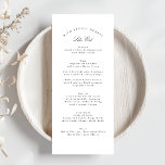 Schwarz-weiße traditionelle Kalligraphie - feierli Menükarte<br><div class="desc">Dieses Design ist Teil einer Kollektion; Bitte kontaktieren Sie mich in Touch,  wenn Sie Hilfe beim Finden von passenden Designs oder Produkten benötigen; auch in anderen Farben erhältlich</div>