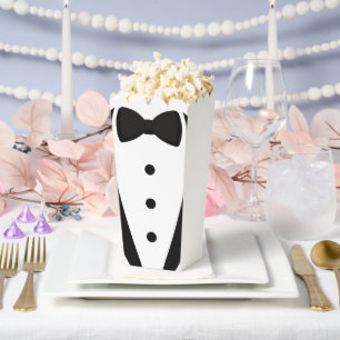Schwarz-weiße Tuxedo Dress Wedding Party Geschenkschachtel