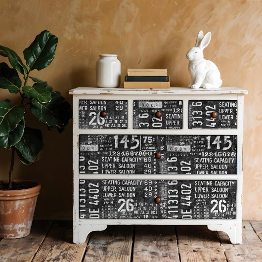 Schwarz-weiße Typografie-Dekoutenpapier Geschenkpapier Set