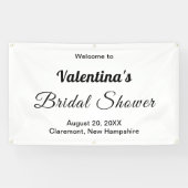 Schwarz-Weiße-Typografie-Junggesellinnenabschied-B Banner (Horizontal)