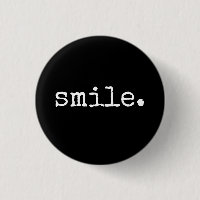 Schwarz-weiße Typografie lächeln