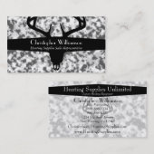 Schwarz-weiße u. graue Tarnung Visitenkarte (Vorne/Hinten)