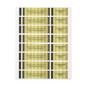 Schwarz-weiße und goldene Streifen (Bogen)