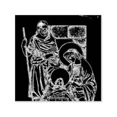 SCHWARZ-WEISSE UND GOLDNATIVITÄT PERMASTEMPEL (Design)