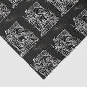 SCHWARZ-WEISSE UND GOLDNATIVITÄT SEIDENPAPIER (Ausschnitt)