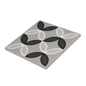 Schwarz-weiße und graue Kreise oder Blume Fliese (Seite)