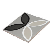 Schwarz-weiße und graue Kreise oder Blume Fliese (Seite)