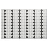 Schwarz-weiße und graue Raute Stoff (Yard (91,4 cm))