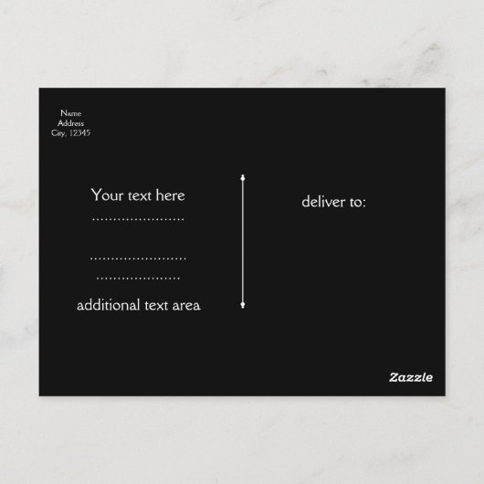 Schwarz-weiße und Imitate Silberschimmer Lippen-Er Postkarte (Rückseite)