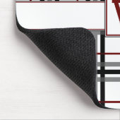 Schwarz-weiße und Karierte Mousepad (Ecke)