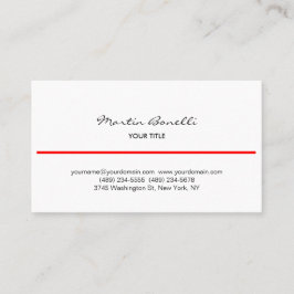 Schwarz-weiße Visitenkarte für die Red Line-Schrei