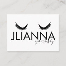 Schwarz-weiße Visitenkarte für kühne Augenblicke