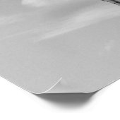 Schwarz-weiße Viva Italia Schiefer Turm von Pisa Poster (Ecke)