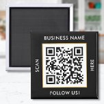 Schwarz-weiße Vorlage für benutzerdefinierten QR-C Magnet<br><div class="desc">Laden Sie einen QR-Code hoch, fügen Sie Text hinzu und erstellen Sie einfach Ihren personalisierten Magneten. Klicken Sie auf ENTWURF BEARBEITEN, um die Hintergrundfarbe oder Textfarbe zu ändern. Sie können dieses Design auf anderen Zazzle-Produkten übertragen und an die meisten Zazzle-Produkte anpassen. Standard Studio Designs werden in hochauflösender Grafik für einen...</div>