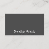 Schwarz-weiße Vorlage Nostalgischer alter englisch Visitenkarte (Vorderseite)