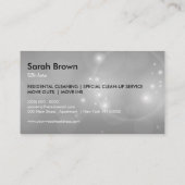 Schwarz-weiße Wäscheservice Kleidung waschen Visitenkarte (Rückseite)