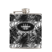 Schwarz-weiße Wavy-Muster-Trauzeugen-Geschenk