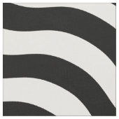 Schwarz-weiße Wavy Streifen Stoff (Nahaufnahme)