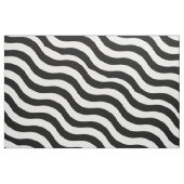 Schwarz-weiße Wavy Streifen Stoff (Fat Quarter (45,7 x 55,9 cm))