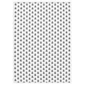 Schwarz-Weiße Weihnachtsbäume Tischdecke (Vorderseite)