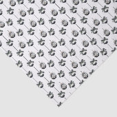 Schwarz-weiße Weihnachtsschmuck Seidenpapier (Ausschnitt)