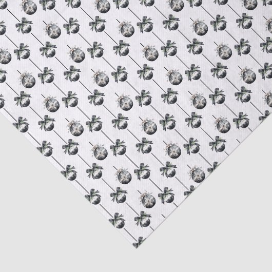 Schwarz-weiße Weihnachtsschmuck Seidenpapier (Ausschnitt)