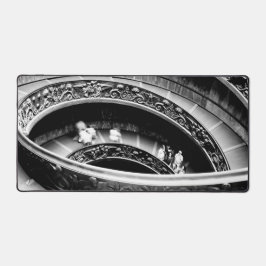 Schwarz-weiße Wendeltreppe Schreibtischunterlage