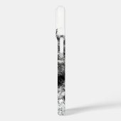 Schwarz-weiße Wolf-Augen Case-Mate iPhone Hülle (Rückseite / Links)