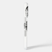 Schwarz-weiße Wolf-Augen Case-Mate iPhone Hülle (Rückseite / Rechts)