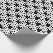 Schwarz-weiße Würfel aus gefliestem Würfel Geschenkpapier (Ecke)