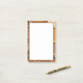 Schwarz-weiße Würfel Blume Post-it Klebezettel (Auf Schreibtisch)