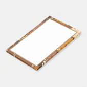 Schwarz-weiße Würfel Blume Post-it Klebezettel (angewinkelt)