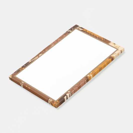 Schwarz-weiße Würfel Blume Post-it Klebezettel (angewinkelt)