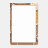 Schwarz-weiße Würfel Blume Post-it Klebezettel (Vorderseite)