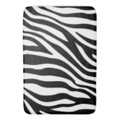 Schwarz-weiße Zebra Print Badematte (Vorderseite Vertikal)