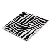 Schwarz-weiße Zebra Print Fliese (Seite)