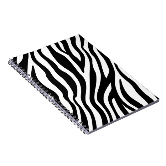 Schwarz-weiße Zebra Print Notizblock (Rechte Seite)