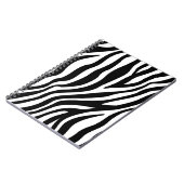 Schwarz-weiße Zebra Print Notizblock (Linke Seite)