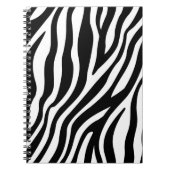 Schwarz-weiße Zebra Print Notizblock (Vorderseite)