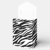 Schwarz-weiße Zebra-Tierhochzeit Geschenkschachtel (Geöffnet)