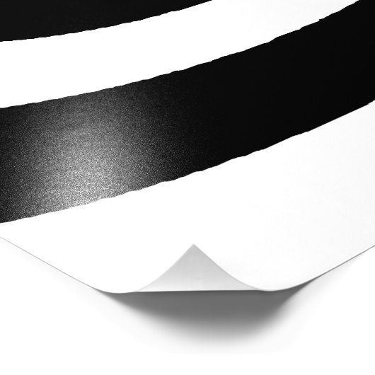 SCHWARZ-WEISSE ZEBRA-WIRBEL-PATTER OPTISCHER ILLUS FOTODRUCK (Ecke)