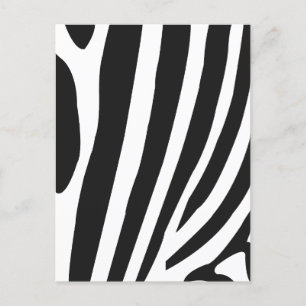 Schwarz-weiße Zebrastreifen Postkarte