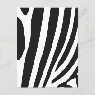 Schwarz-weiße Zebrastreifen Postkarte