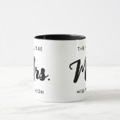 Schwarz-weiße Zukunft Frau Nachname Getting Eried Tasse (Zentrum)