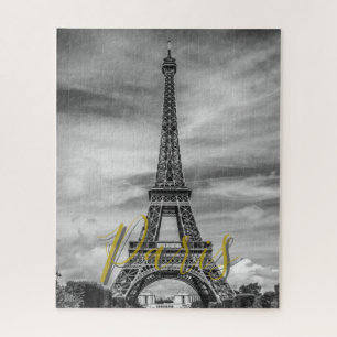 Schwarz-weißen Eiffelturm Paris Frankreich Puzzle