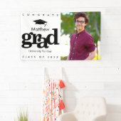 Schwarz-weißer Abschluss Foto Banner (Insitu)