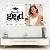 Schwarz-weißer Abschluss Foto schlicht modern kühl Banner