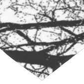 Schwarz-weißer abstrakter Baum des Tabellenläufers Großer Tischläufer (Ecke)