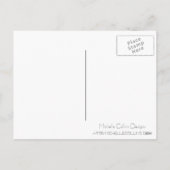 Schwarz-weißer abstrakter Nativity-religiöses Feiertagspostkarte (Rückseite)