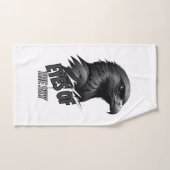 Schwarz-weißer Adlerink Stroke Badhandtuch Set (Handtuch)